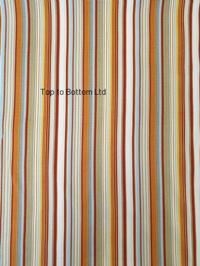 Powder Blue / Tangerine Spice curtain