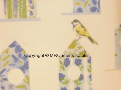 Aviary curtain fabric