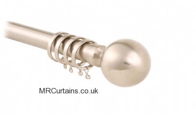 Nikola 28mm Ball Finials Metal Pole